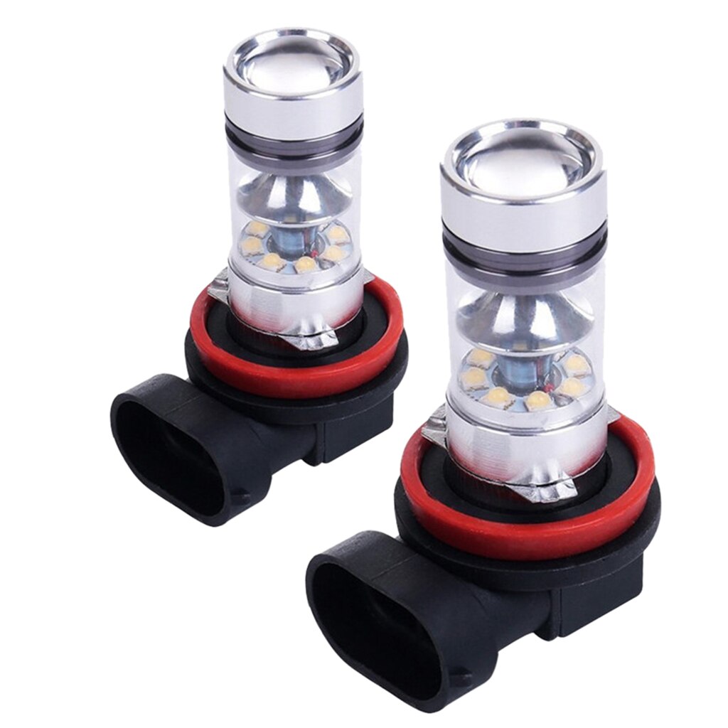 1 paar H11 20LED 100W hoch Energie Projektor Nebel Fahr Licht Lampen-Weiß