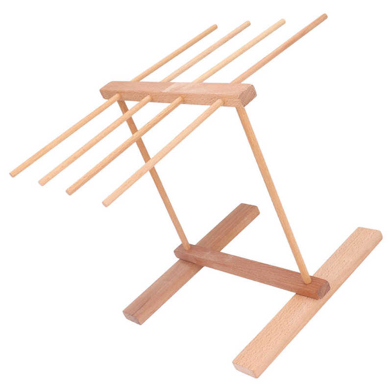 Wooden Noodle Drying Rack Prevent Slipping Easy To Store Wood Pasta Drying Rack for Home