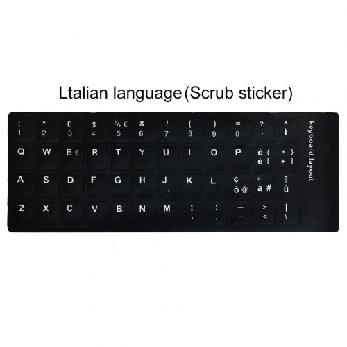Ruso español inglés francés letras PC ordenador portátil teclado pegatinas Protector de llave extraíble ruso español coreano tailandés: Italian