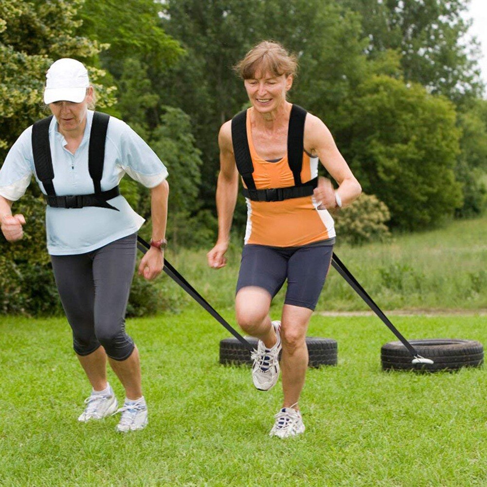Resistance Training System-Weight Sled, Weight Bladder (Water/Sand) Harness,Handles-Most Efficient Workout
