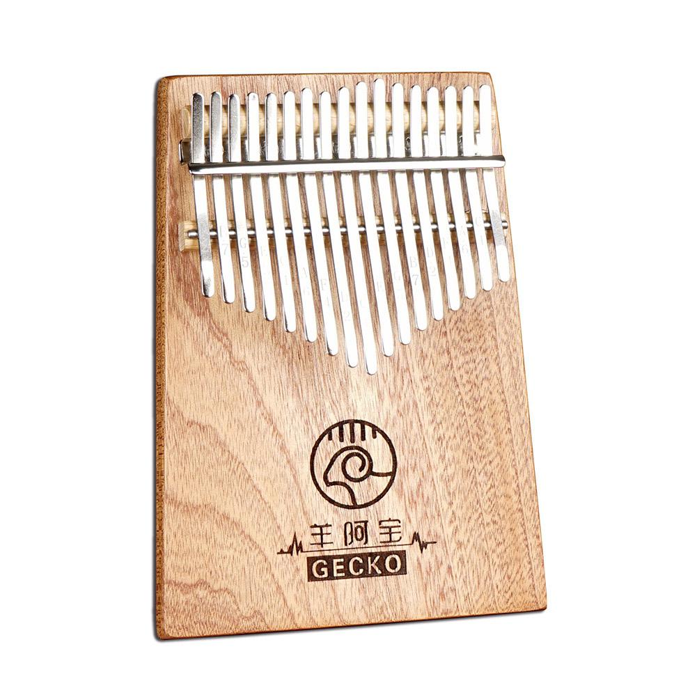 Yfashion 17 Keys Kalimba Thumb Piano Mahogany Wooden Mbira Musical Instrument Africa Finger Piano K17GY: Default Title