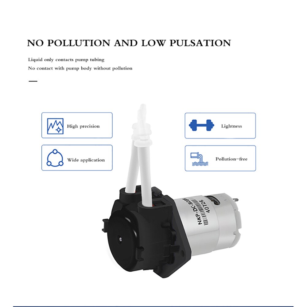 Dosing Pump Peristaltic Pump Dosing Head with Connector for Aquarium Lab Analytic DIY