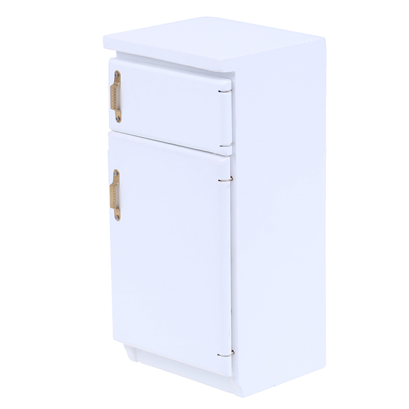 1:12 miniatur 2 Tür Kühlschrank küche Kühlschrank Puppenhaus Möbel Zubehör