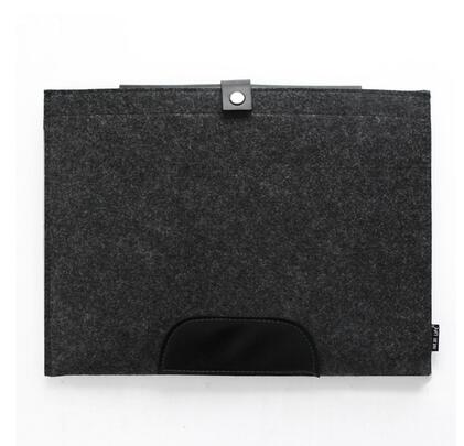 Carpeta de bolsillo de fieltro minimalista para documentos, carpeta de documentos de negocios, información oficial, suministros de oficina, A4: 2