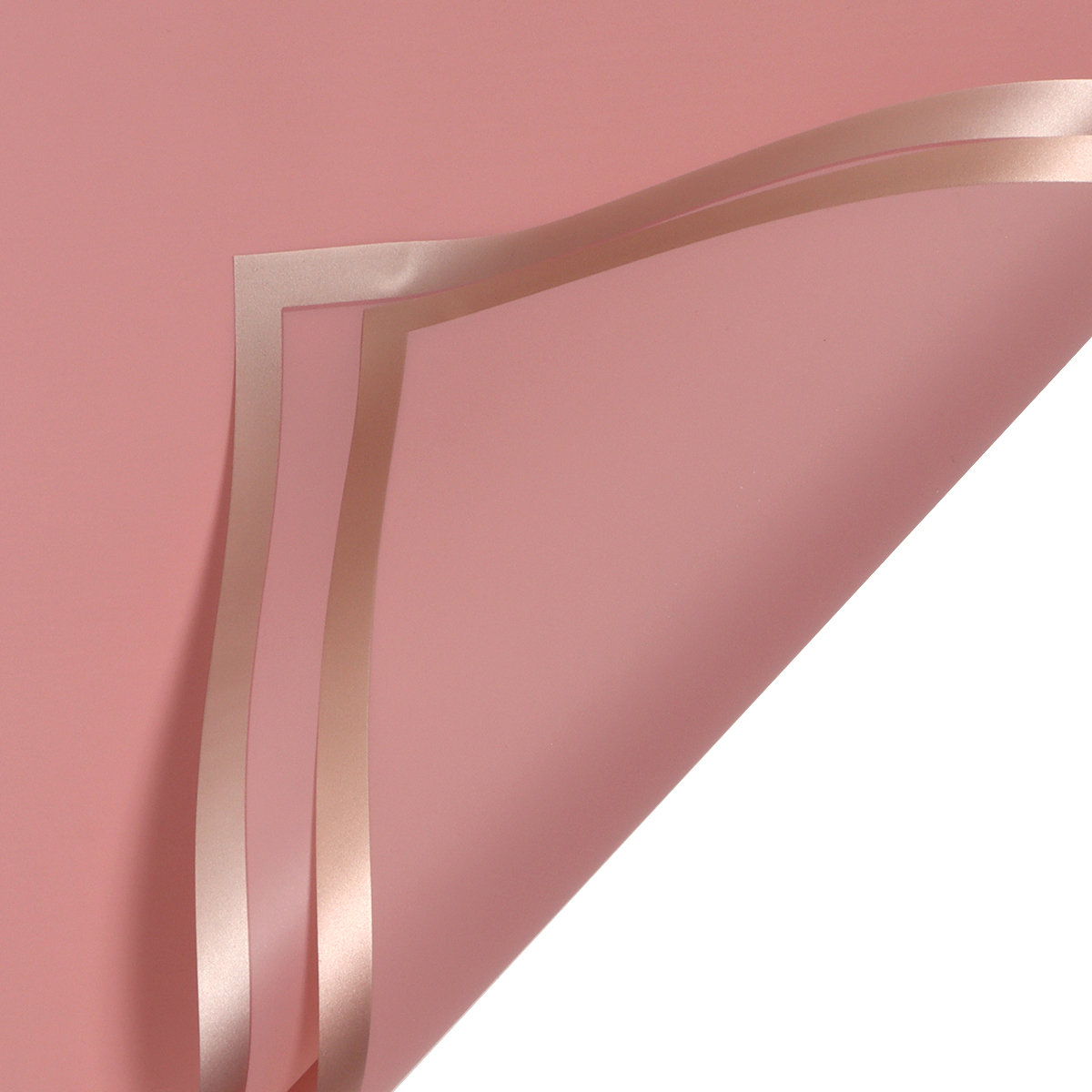 20 Stuks Plastic Boeket Inpakpapier Kleur Waterdicht Gouden Rand Jelly Film voor DIY Bloemen Party Thuis Verpakkingsbenodigdheden: Clear