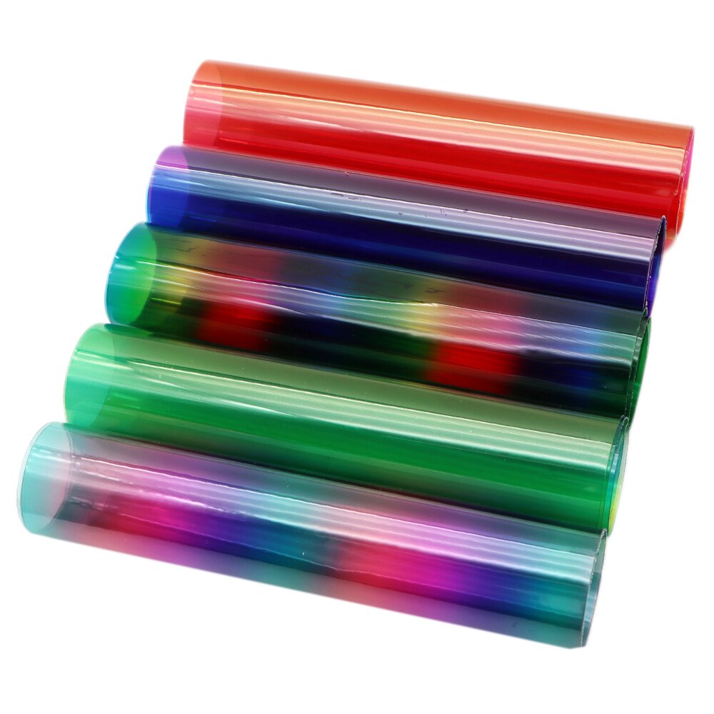 20*34cm tpu gennemsigtig gradient farve kunstlæder stof tekstil til fremstilling af øreringe hår buer telefon sag bogomslag ,1 yc 11472