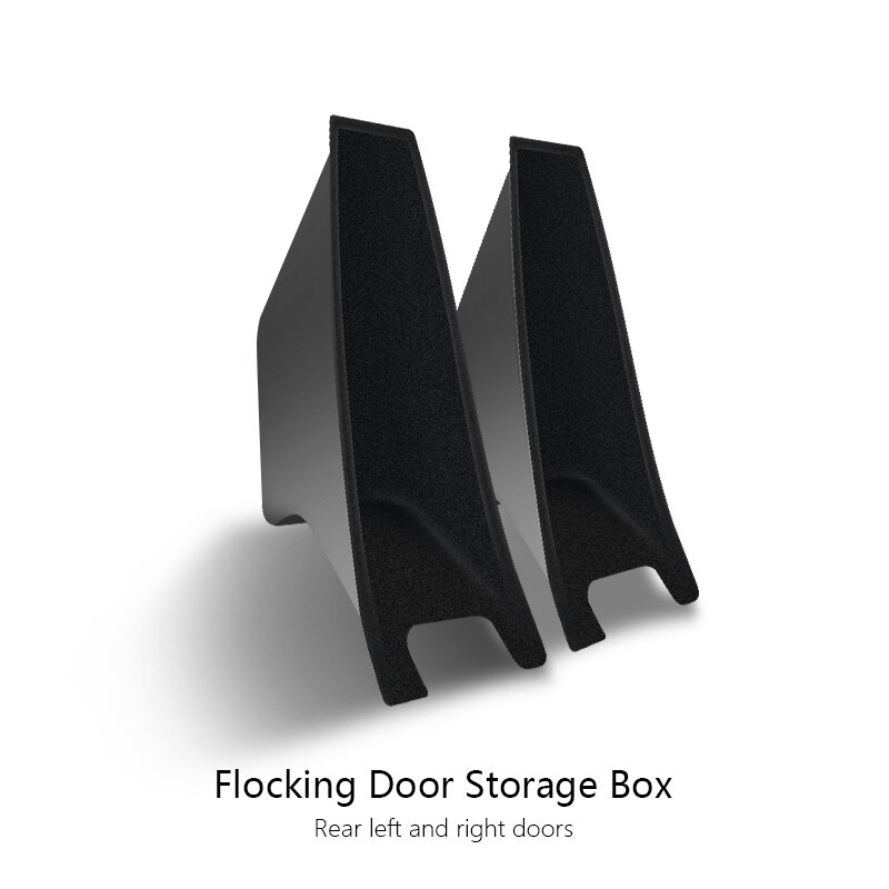 Used For Tesla Model 3 car door storage box car interior accessories: Rear door 04