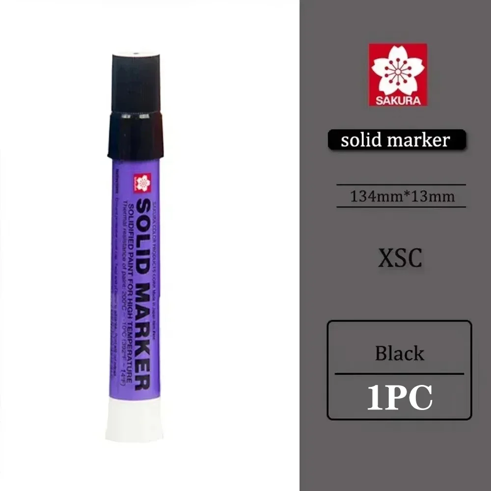 1PC SAKURA XSC Solid Color Marker Paint Pen Industrial Crayon Dry Writable Steel Plate Water-oil Surface Permanent Markers: Blue
