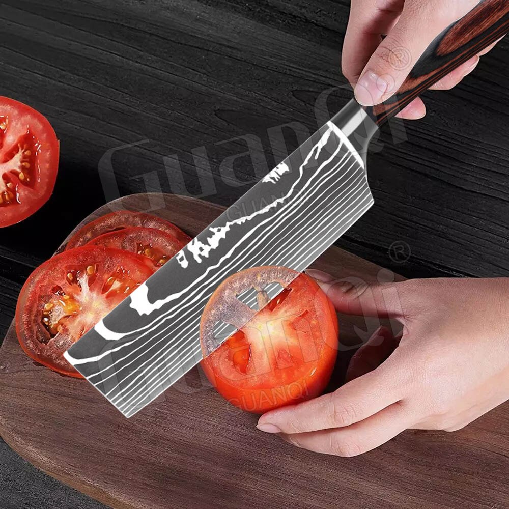 Kitchen Knives Razor Sharp Slicing Meat Chopping Knife Butcher Knife 5Cr15 Stainless Steel Cleaver Traditional Cooking Knives