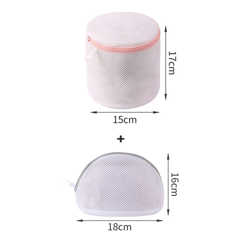 Laundry Bags For Washing Bra Underwear Lingerie Household Cleaning Accessories For Washing Machine Mesh Bra Bag: plum