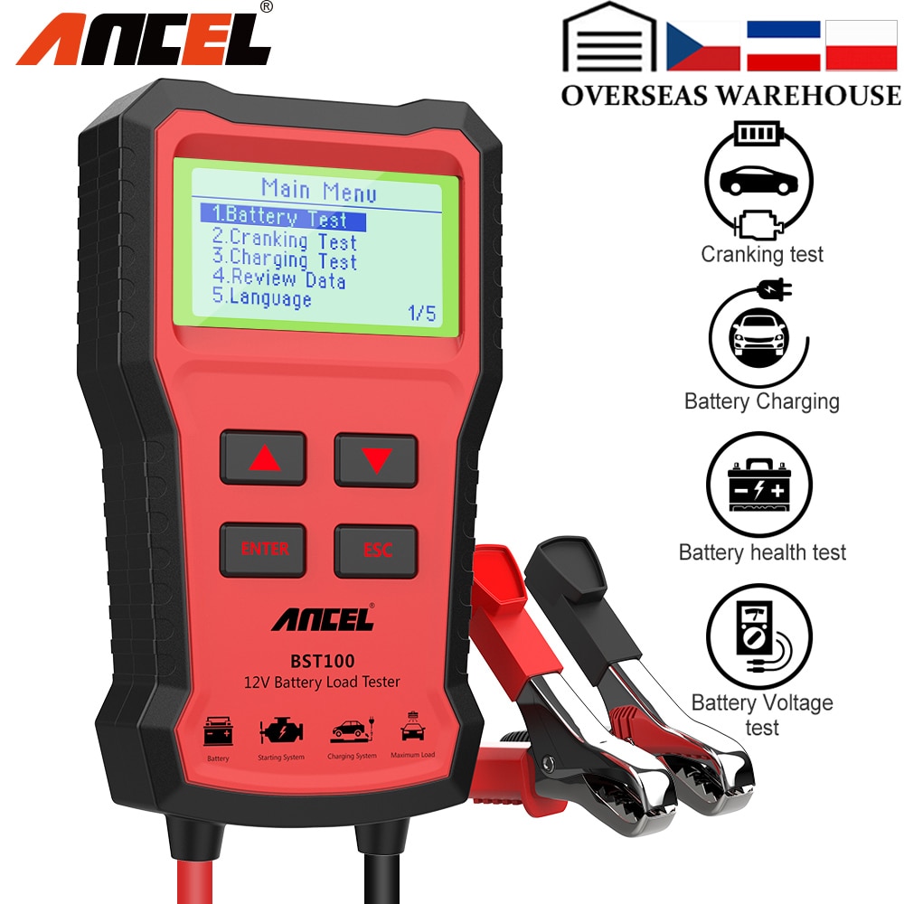 Tester Per Batterie Auto 100-2000CCA - Strumento Diagnostico 12V | Per Controllo Batteria E Alternatore - Foto 14