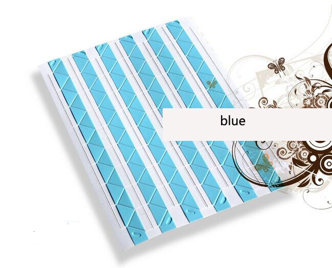 25 kpl tee itse valokuva-albumi leikekirjan kulmatarra pvc värikäs paperi kulmatarra kehys kuva koristelu 18 väriä: Valkoinen sininen