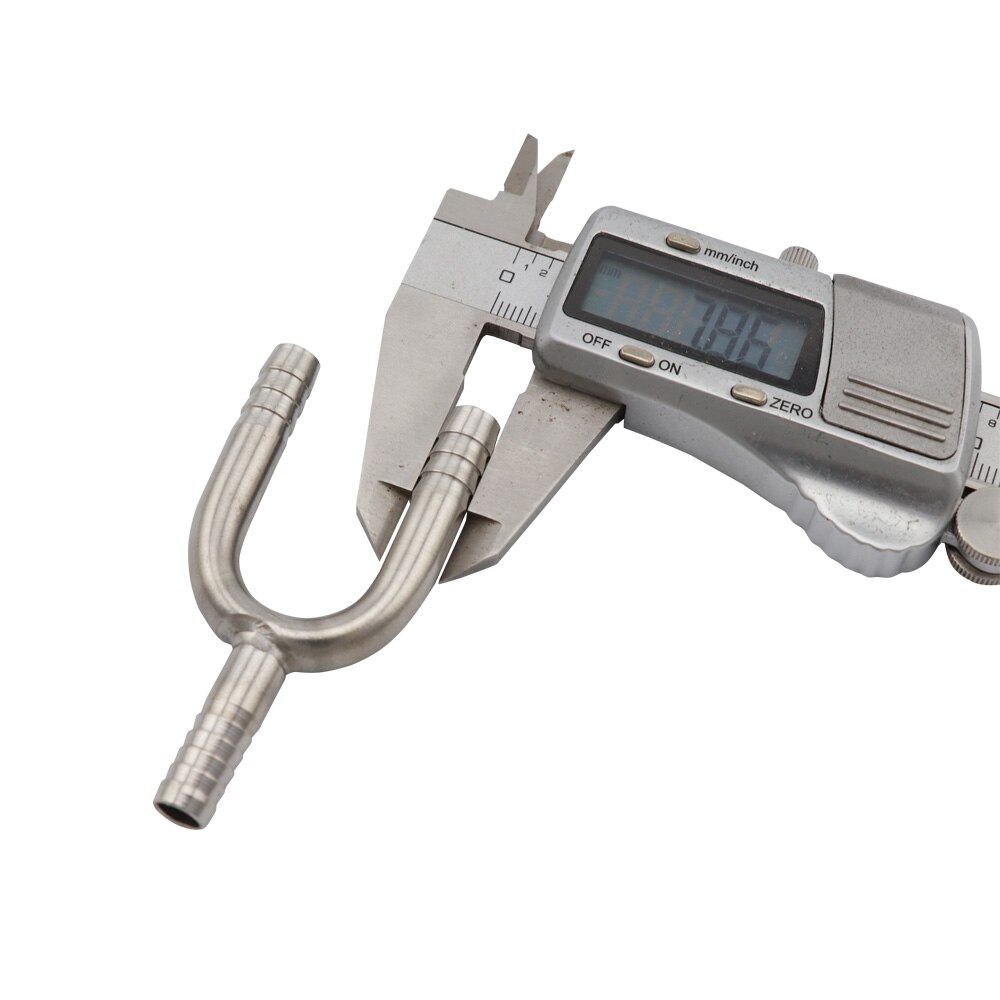 Raccord en forme de U pour tuyau en acier inoxydable, raccord en fer barbelé avec Tube de bière de 8mm, pour brassage à domicile