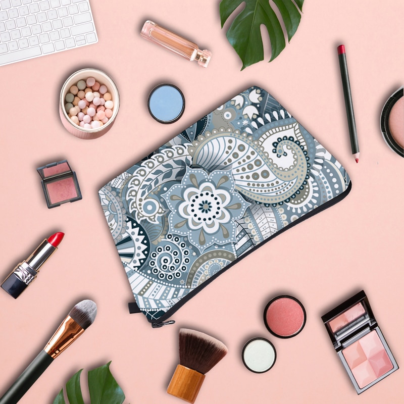 Waterdichte Make-Up Tas Voor Vrouwen Mandala Printing Voor Organisator Cosmetische Tas