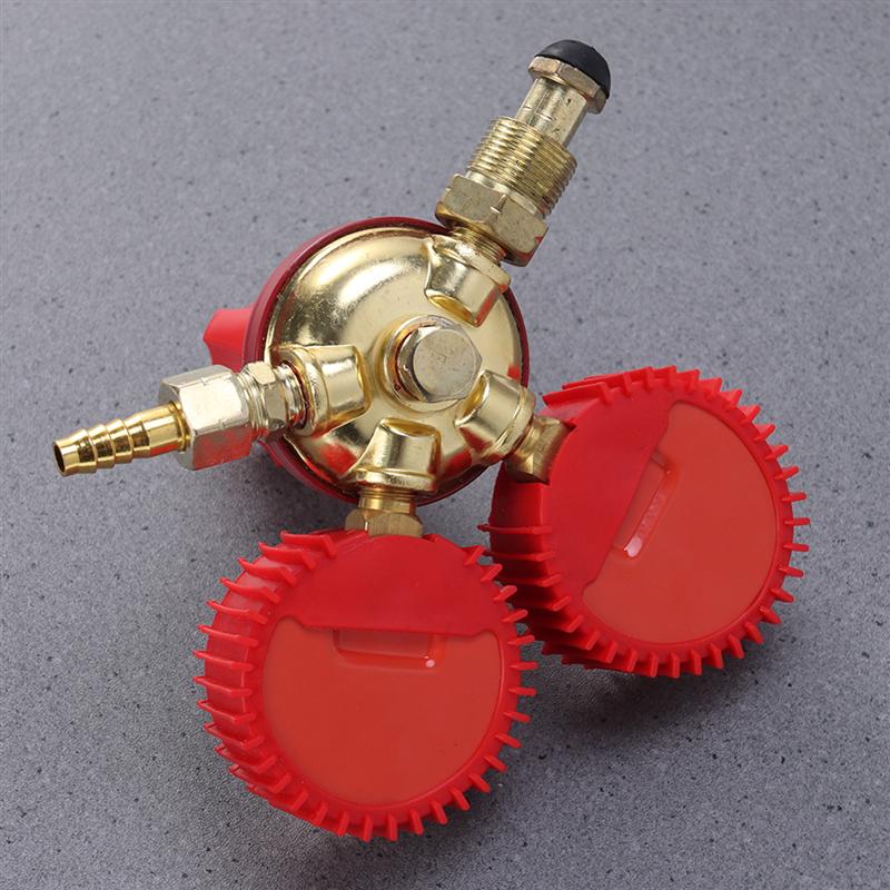 CO2 High Pressure Regulator Gauge Gas Bottle Regulator Carbon Dioxide Welding Pressure Reducer Dual Gauge Mixed Gas Regulator