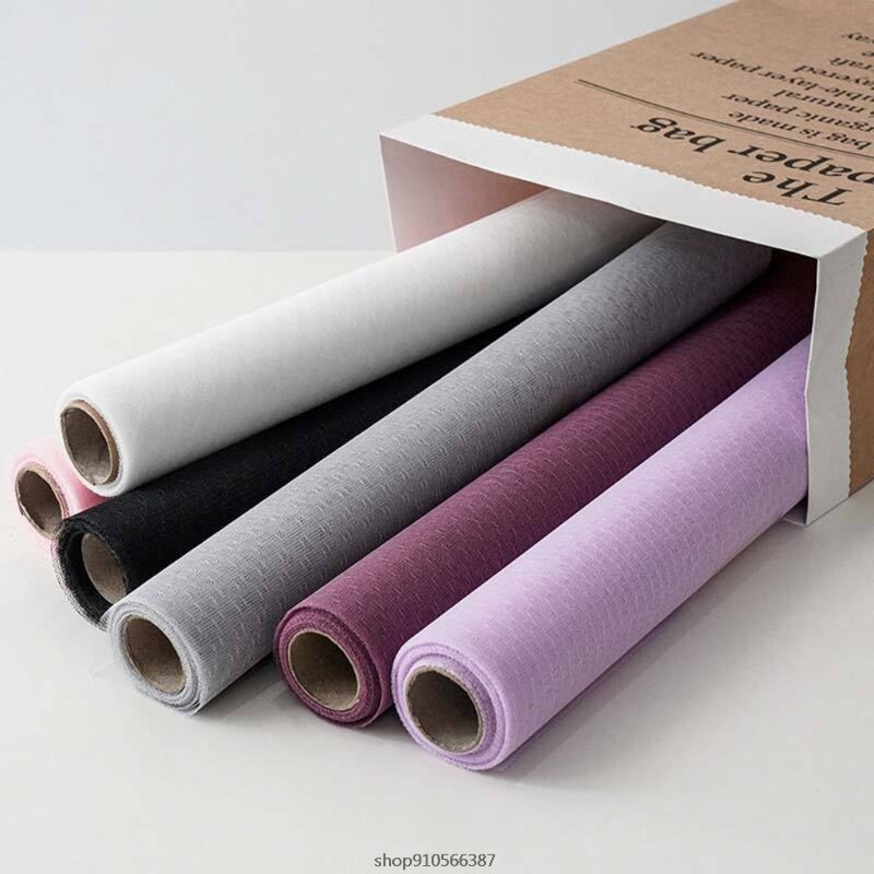 9M Korean Flower Wrapping Mesh Net Paper Roll DIY Dot Floral Bouquet Packaging Materials Craft Florist Supplies