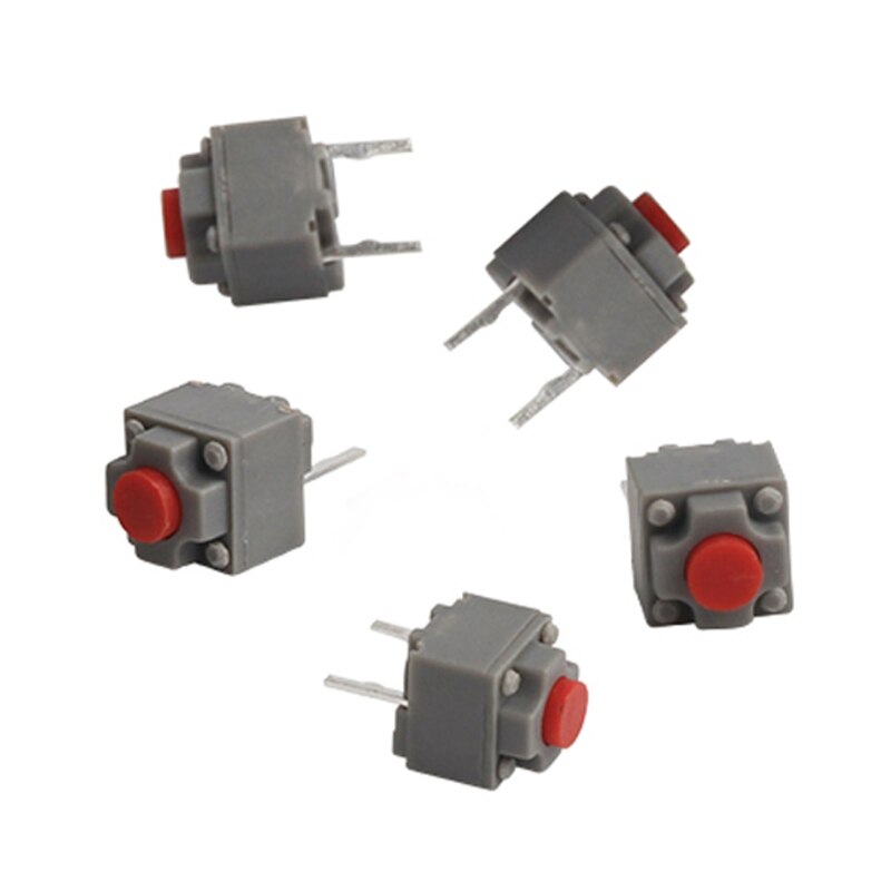 5pcs Micro Switch 6*6*7.3 mm Square Silent Switch Button Mouse DIP Microswitch