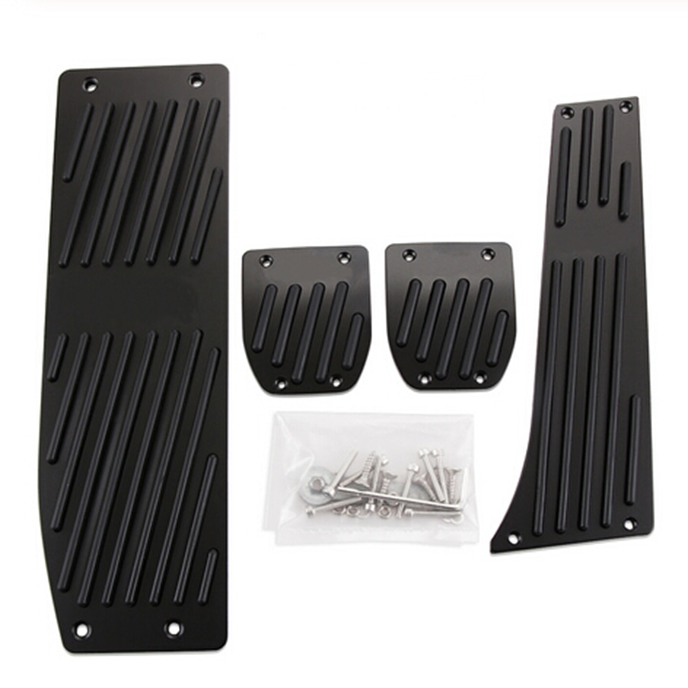 Pedais de carro de liga de alumínio, preto, prata/preta, descanso para bmw x1 m3 e30 e36 e39 e46 e87 e90 e91, imperdível e92 e93 acessórios estilo de carros