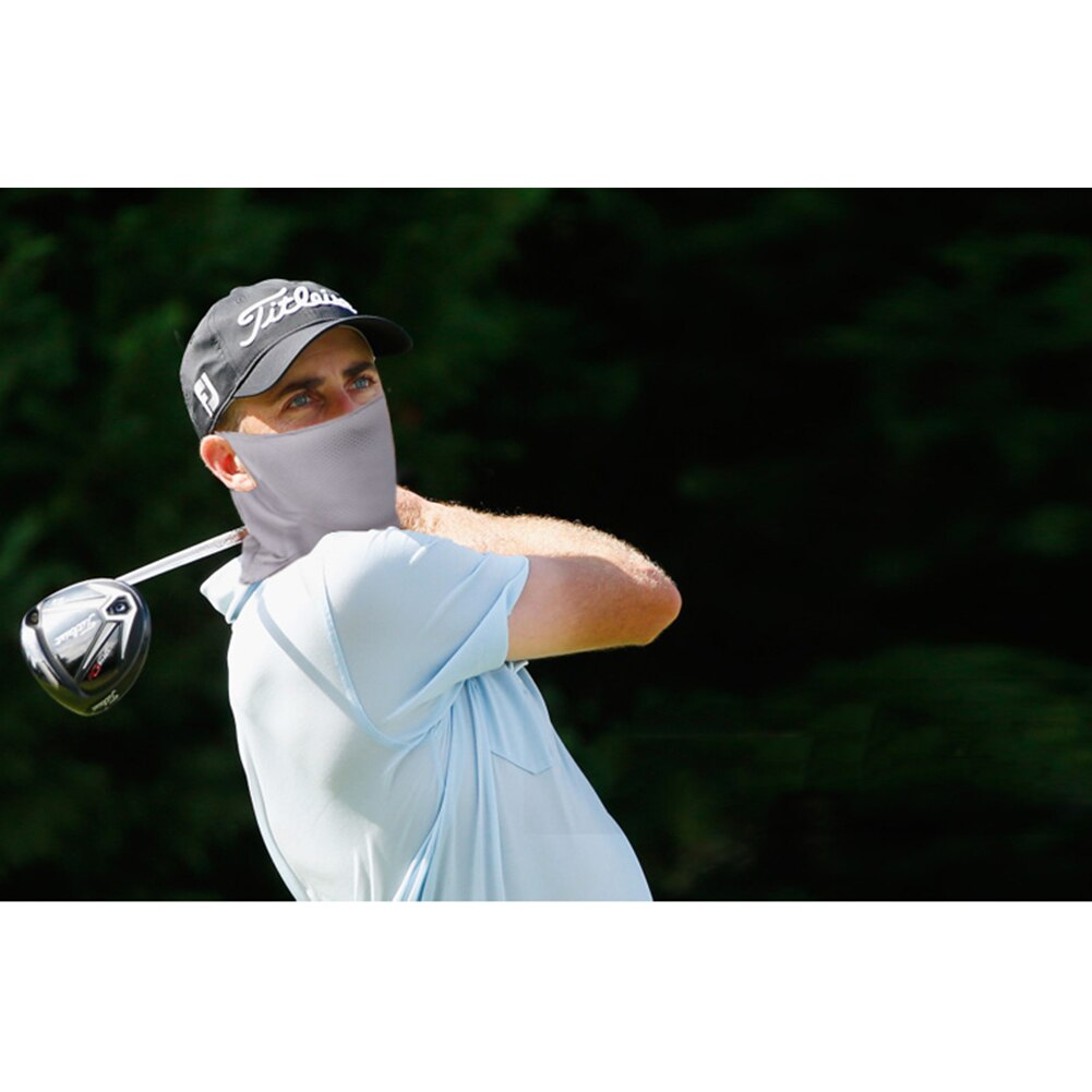 Golf solkrem krage utendørs sport hudpleie stretch solbeskyttelse kvinner uv blokkerende nakke ansikt is silke raskt tørr