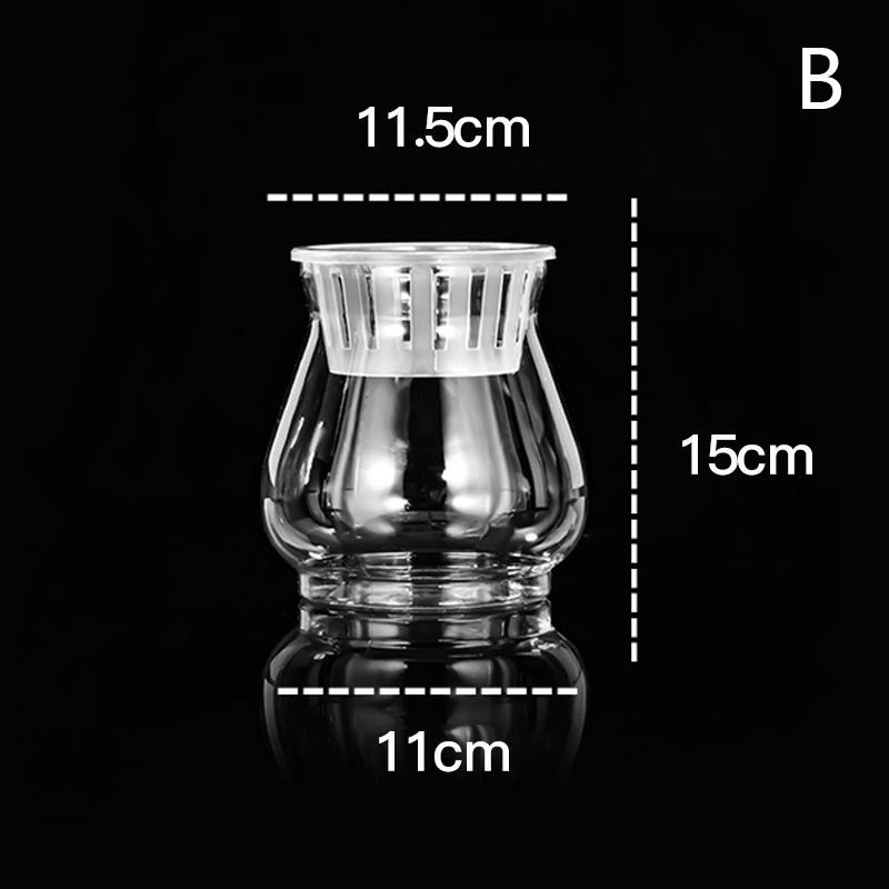Mini Hydrokultur Blumentopf Aquarium transparent Kunststoff Soilless Blumentöpfe Selbst Bewässerung Pflanzer Topf Vase Hause Dekoration