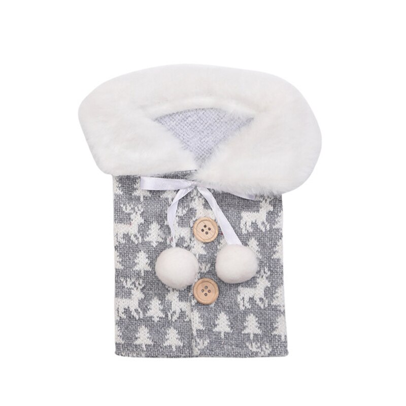 Kerstman Wijnfles Cover Kerst Decoraties Voor Huis Kerstsok Jaar Decor 2022: Grey
