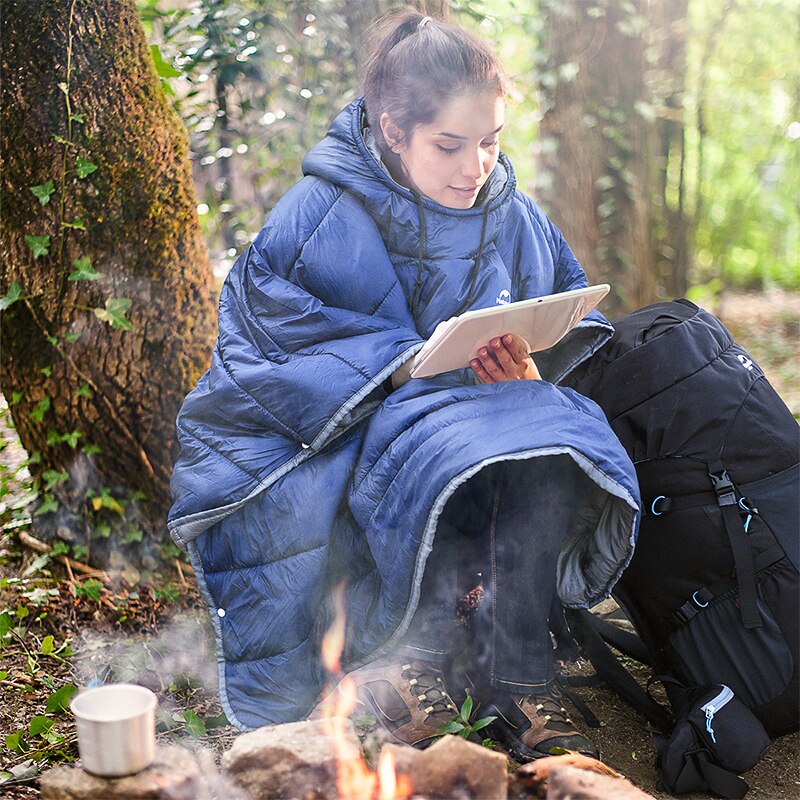 Naturehike Thermische Camping Schlafsack Mantel Stil Tragbare Warme Faul Schlafsack Wasserdichte Reise Wandern Poncho draussen