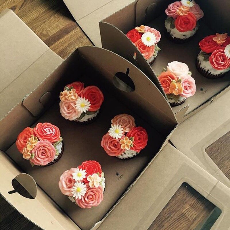 8 Piece Set Cake Tools 6 Stainless Steel Nozzles And Silicone EVA Pastry Bag Converter Backing Toll Cake Supply Baking Toll