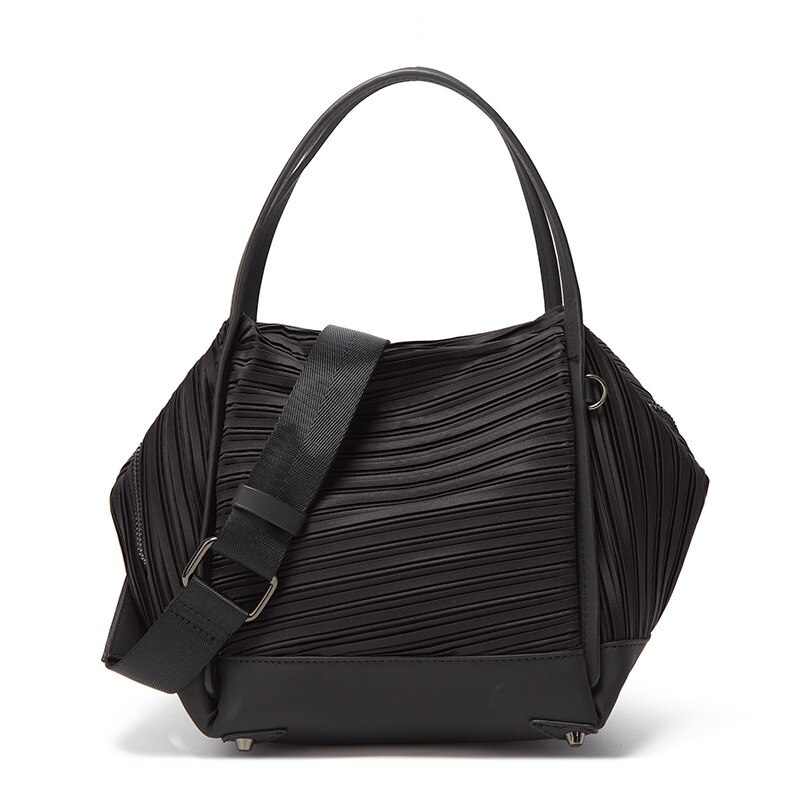 Damen Schulter Tasche Luxus Handtasche PU Leder Tasche Multifunktionale Lagerung Tasche Reise Umhängetasche: Schwarz