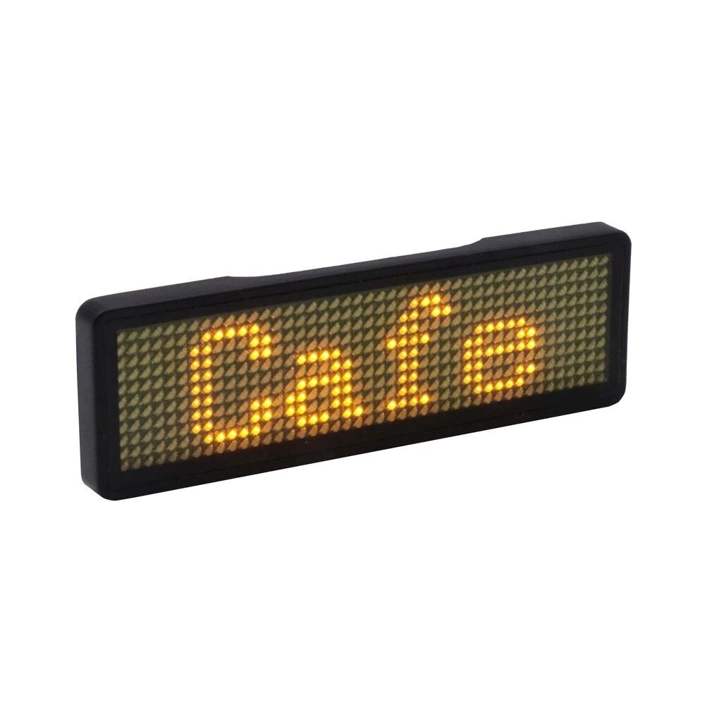 1Pcs Volledig Bluetooth Led Naam Badge Ondersteuning Multi-language Programma Party Kleine Hd Tekst Cijfers patroon Display