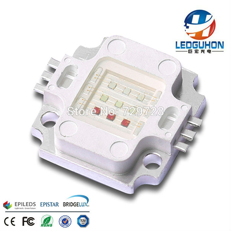 10 watt rgb led met epileds chips (40*40)