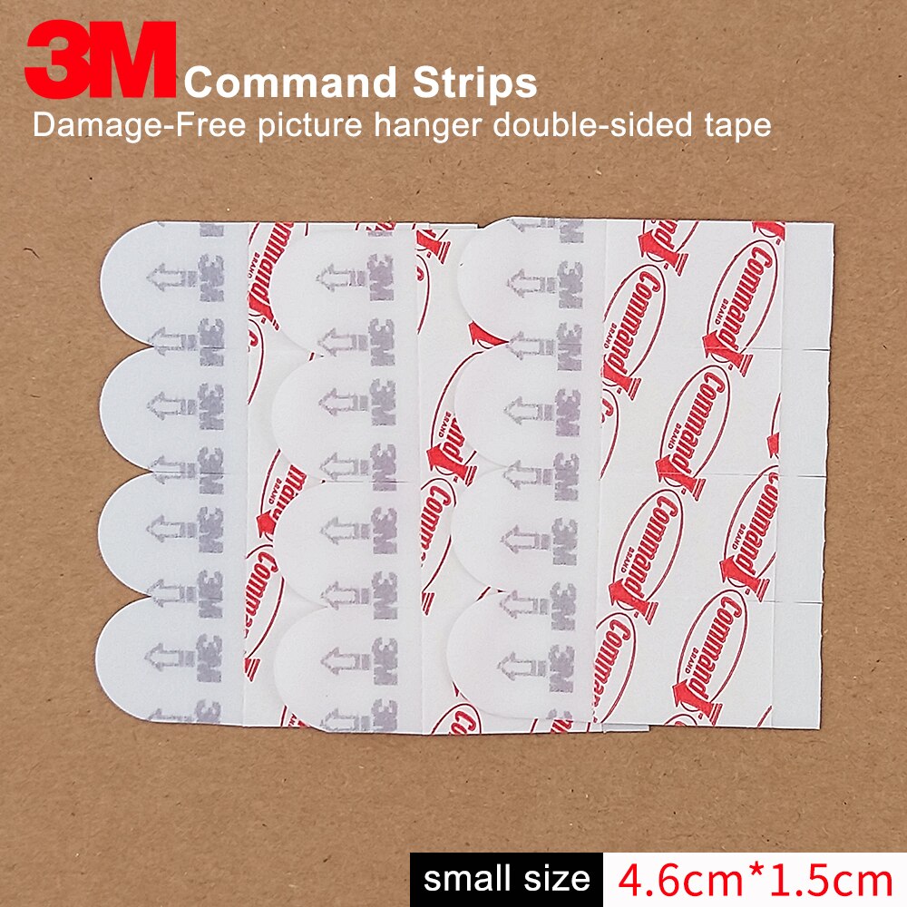 3M command refill strips double sided adhesive strips for picture hanging strips, damage-free hanging,small size 4.6cm*1.5cm
