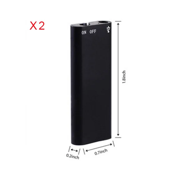 Registratore Vocale Ultra-Sottile 2025 4-32GB Professionale con Attivazione Vocale, Riduzione Rumore HD, Lettore MP3 Portatile, Registratore Audio: nero / 8 GB