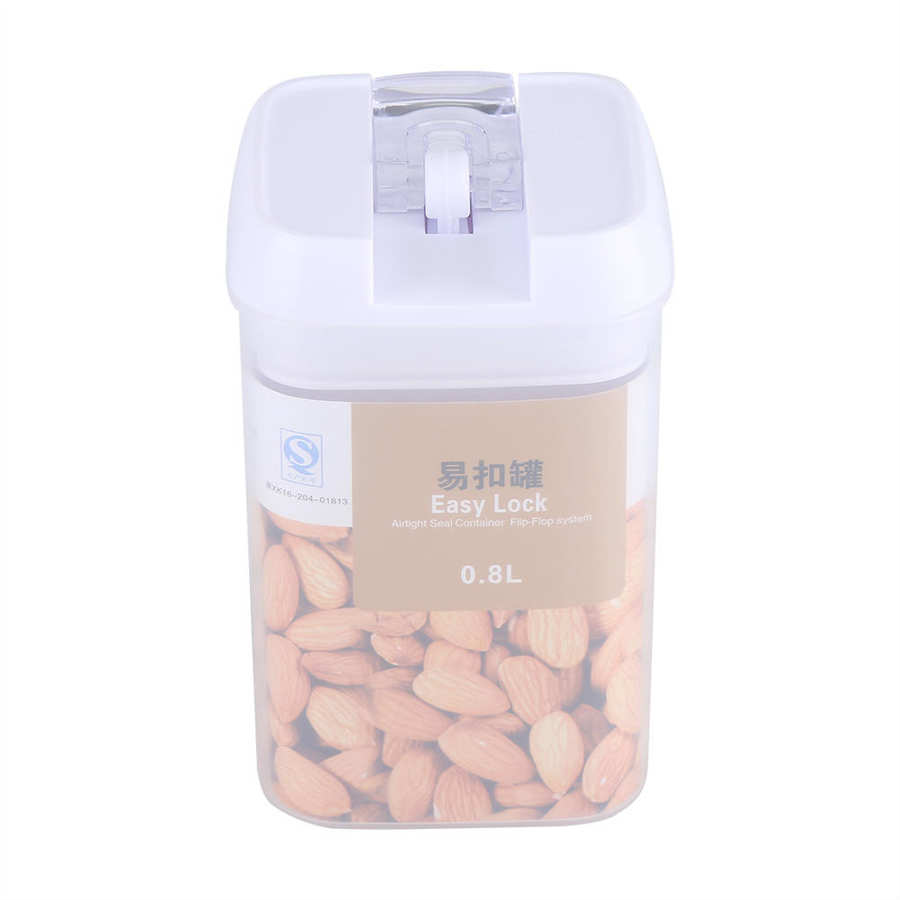 Pantry Organization Food Container Cereal Dispenser Storage Container Airtight Storage Container Food Storage Cereal for Nuts: Medium 0.8L