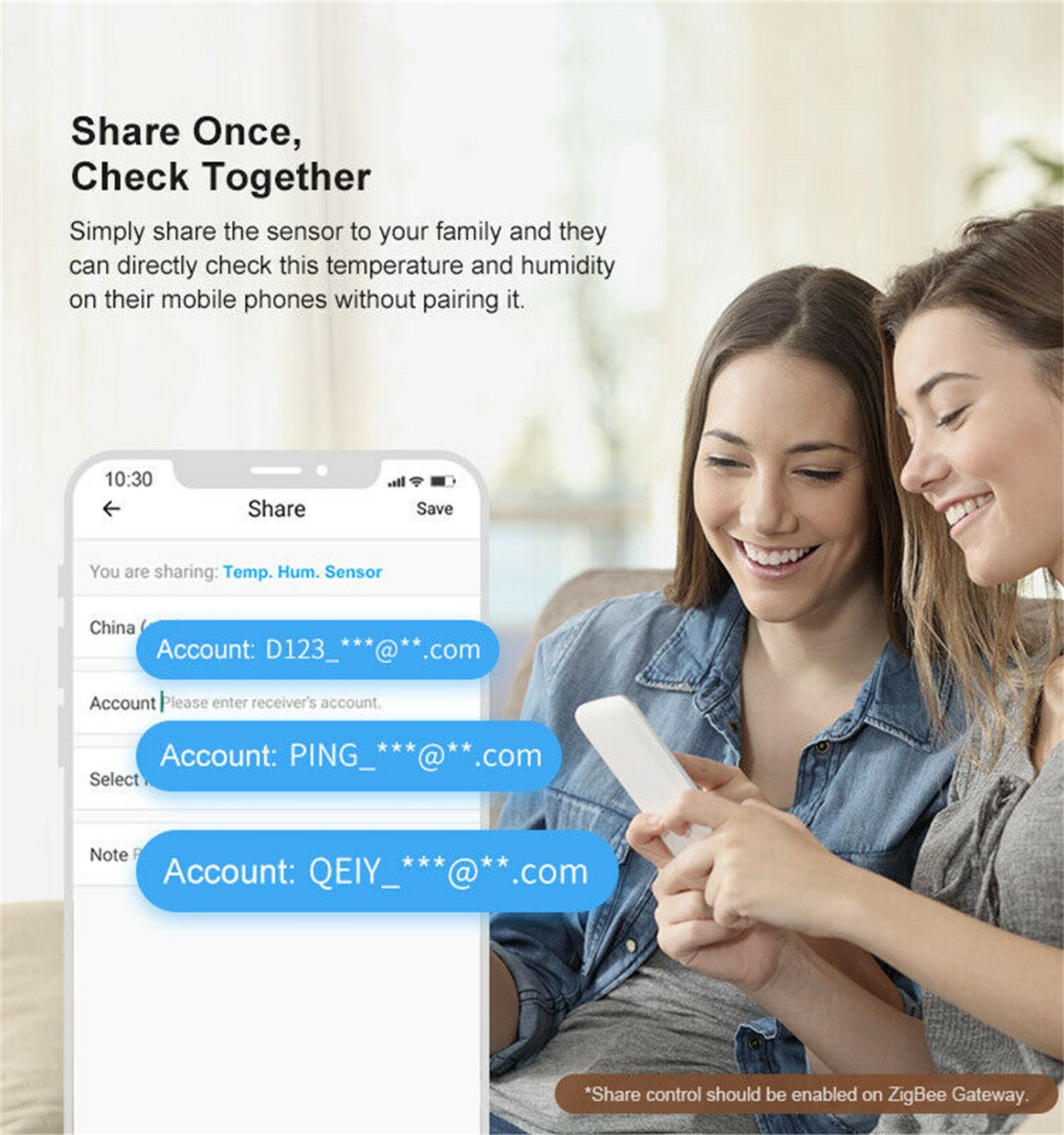 Smart Switch Temperature and Humidity Sensor Smart Home Remotel Monitor Smart Home Automation Control