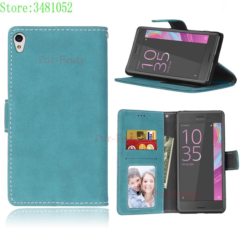 Flip Telefoon Case voor Sony Xperia XA LTE F3111 F3112 F3116 Retro Wallet Card Slot PU leather case voor Sony F 3111 3112 Phone bag