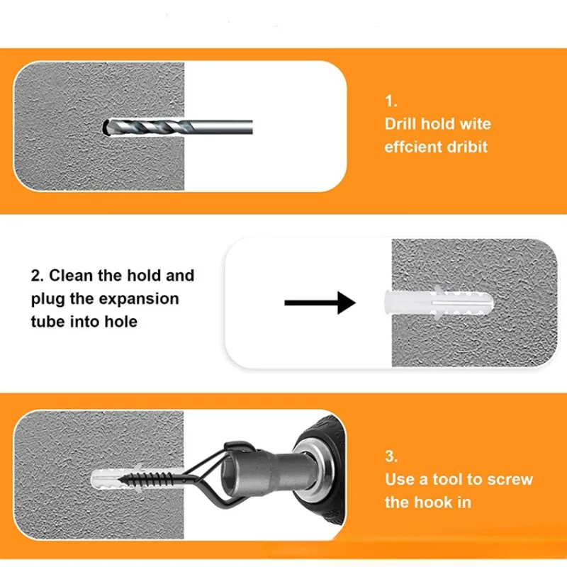 10/15 Stuks Q Hanger Haken Met Veiligheidsgesp Winddicht Anti-Shedding Schroef Haak Plafond Bloempot Plant Hanger Decoratieve Haak