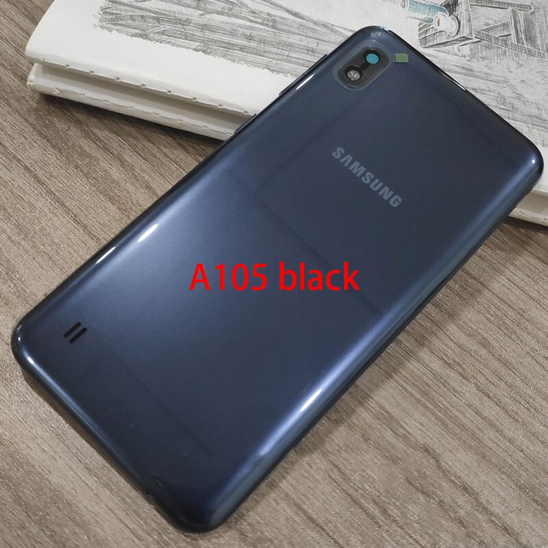 For SAMSUNG Galaxy S8 S8 Plus G950 G950F G950 G955F Back Glass Battery Cover Rear Door Housing Case Adhesive Camera Glass: A105 black