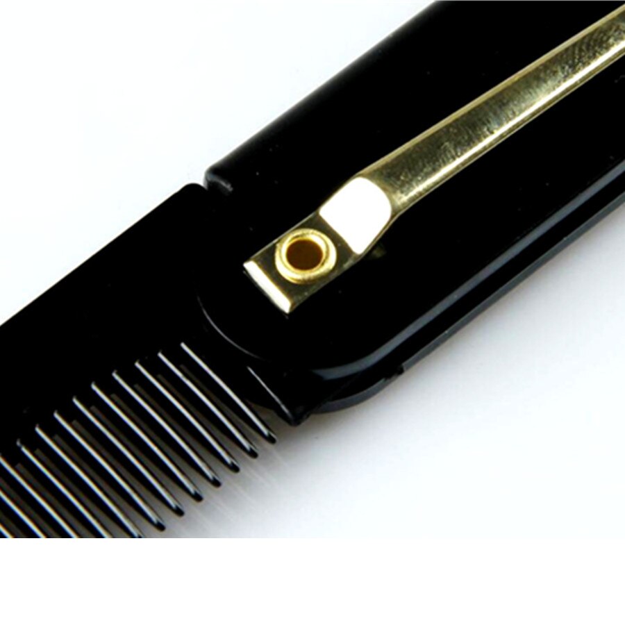 Men Face Facial Foldable Barbe Homme Baard Barba Moustache Mustache for Beard Shape Care Anti Static Electricity Comb Tool
