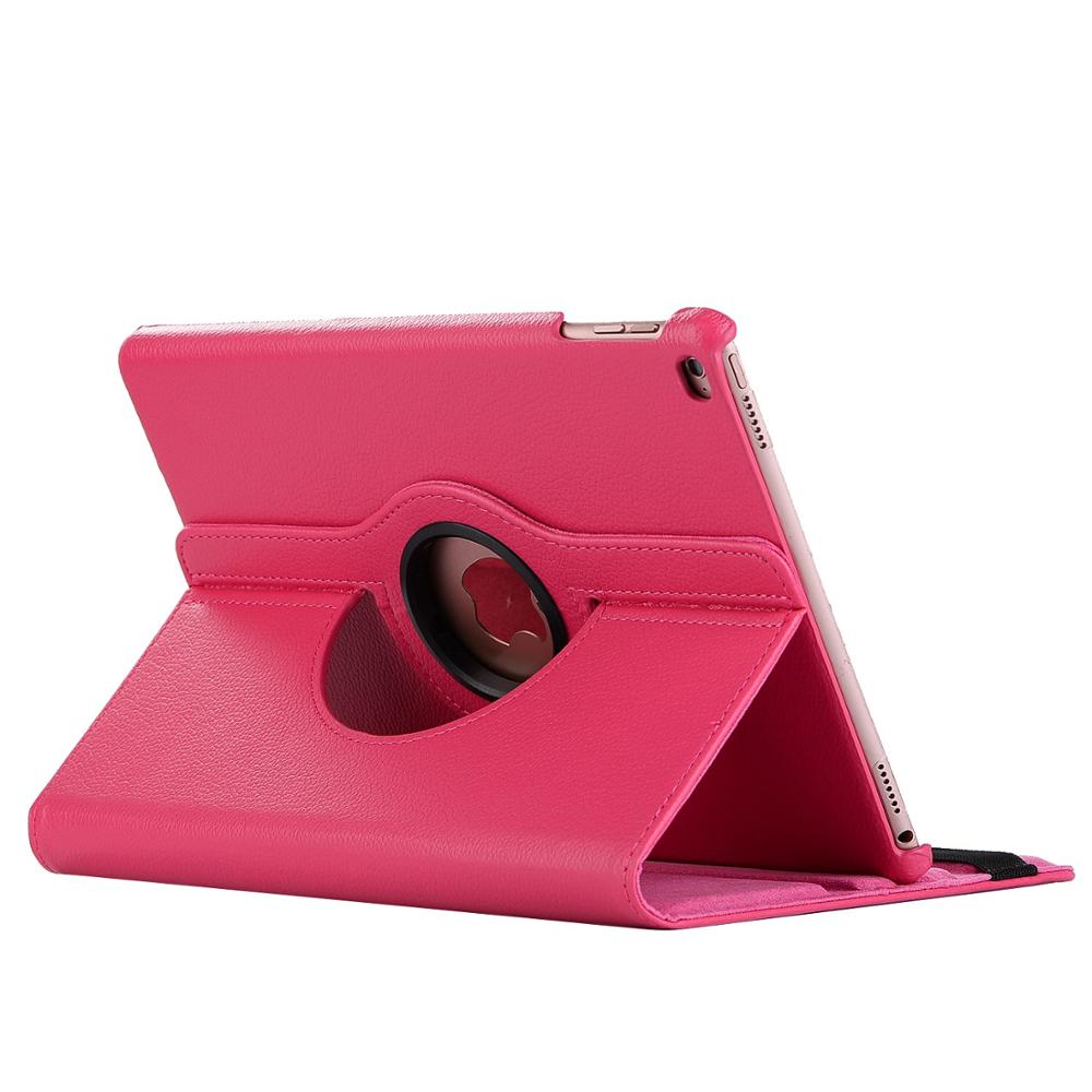 Case for Apple iPad 10.2 Case A2197 A2200 A2198 A2232 360 Degree Rotating Leather Smart Sleep Auto Awake Cover Funda Coque: Hot pInk