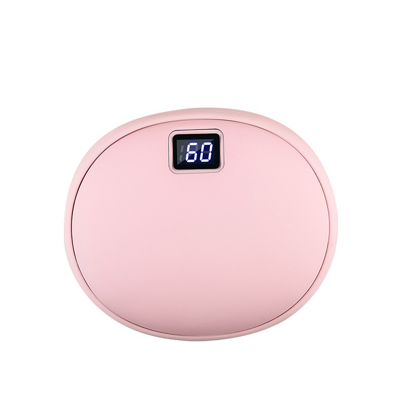 USB Power Bank Two-in-one Portable, Rechargeable Explosion-proof Temperature Control Digital Hand Warmer: Pink / 5000mAh