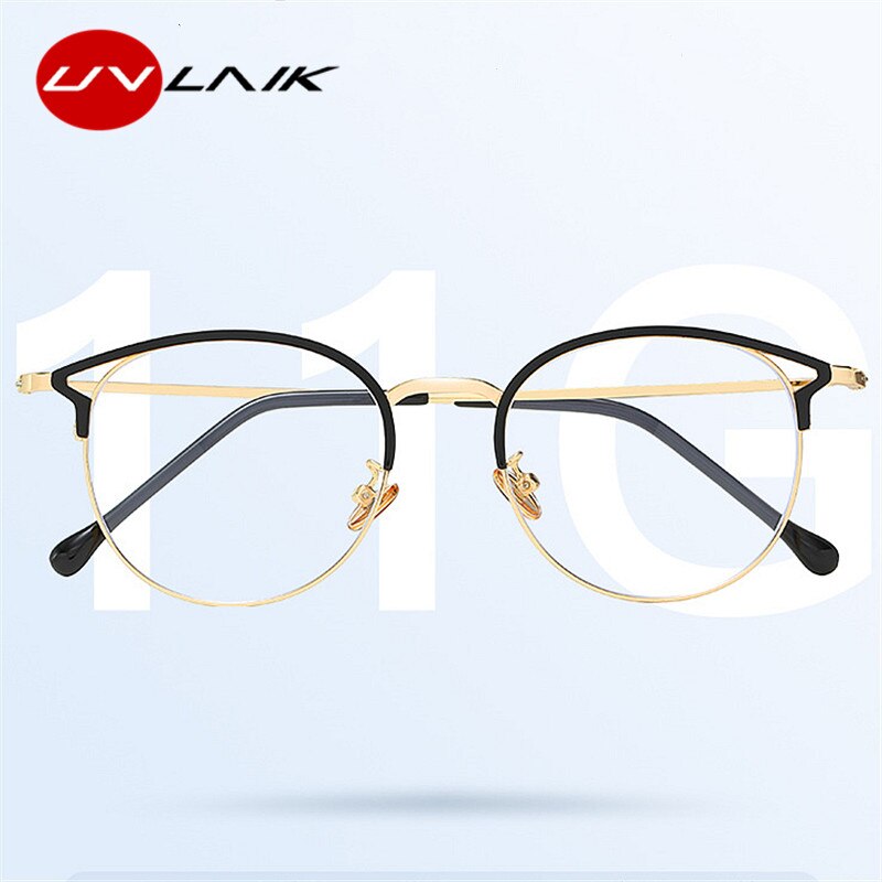 UVLAIK Anti Blaues Licht Gläser Rahmen Katze Auge Brillen Rahmen Frauen Computer Schutz Brillen Optische Brille Myopie Rahmen