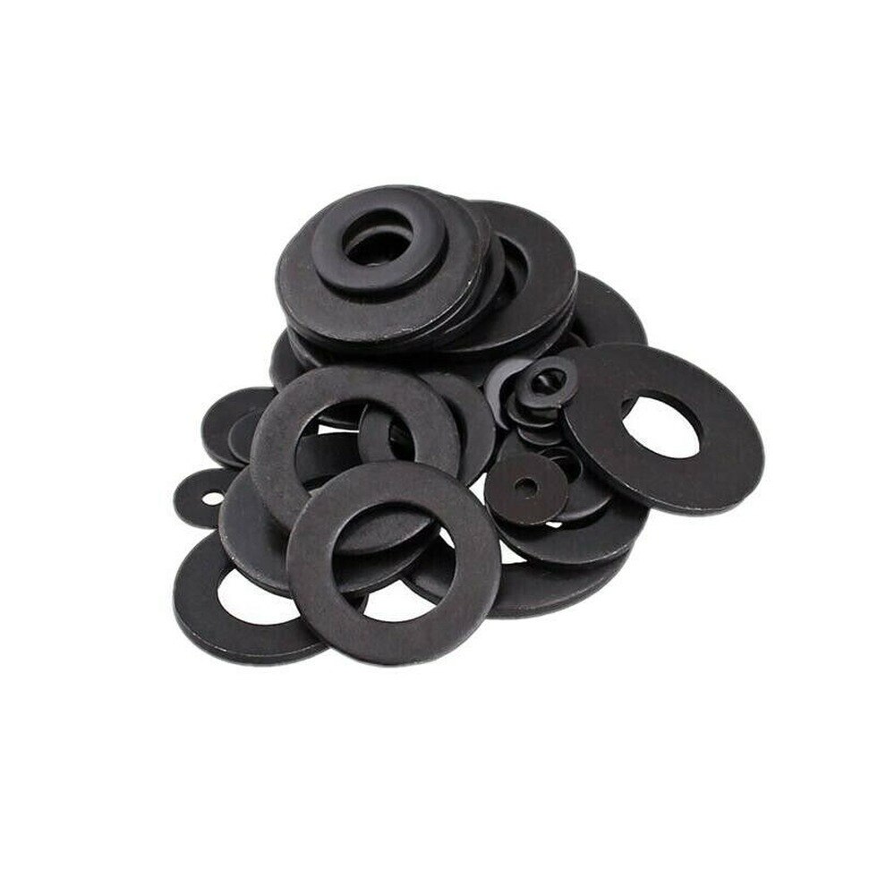 10PCS M8-M27 black 8.8 leve flat washer carbon steel washer thickened gasket