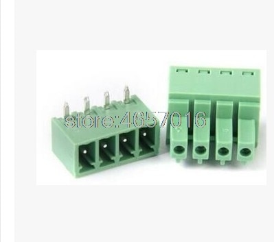 100 PCS 2EDGK-3.81-4P + 2EDGR-3.81-4P 2 EDGK 2 EDGR 4Pin 3.81mm Haakse Pin Plug-in Schroef Terminal blok ROHS