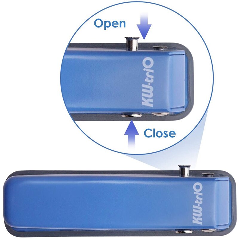 KW-TRIO Single Hole Punch,Heavy Duty Paper Hole Punch, 20 Sheet Punch Capacity, Hand Craft Hole Puncher for Paper Art Project