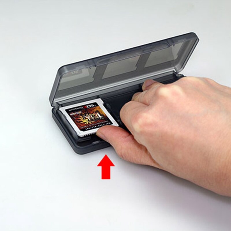 2x durchsichtige aufbewahrungsboxen für 1 6 in und cartridges für nintendo 3ds xl, ll, nds und dsi