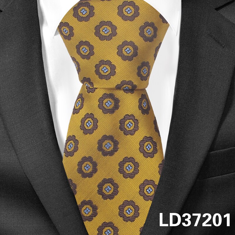 Blomsterhalsbånd til mænd kvinder klassisk jacquard slips til bryllup forretningstøj tynd slips slank mænd slips gravatas: Ld37201
