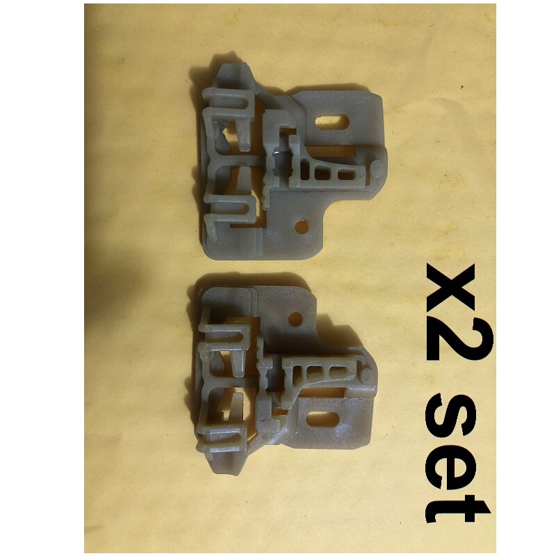 X2 Set Voor Bmw X5 E53 Venster Regulator Reparatie Clips Met Plastic Slider Front Links/Rechts 2000