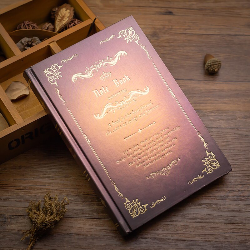 European Retro Thick Magic Notebook A5 Diary Book Classical for Students: magic brown