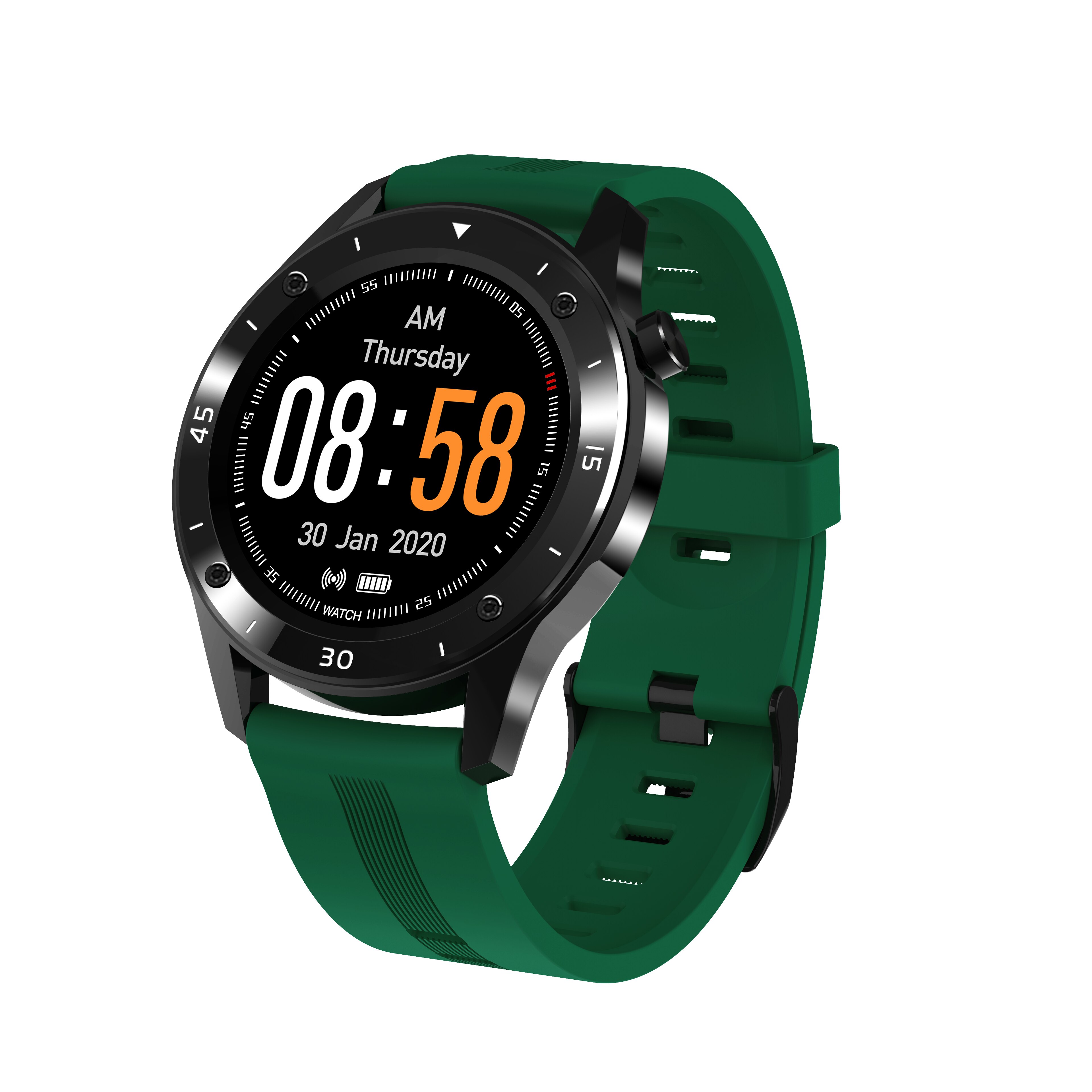 F22 Montre Intelligente Hommes Sport Montre-Bracelet IP67 de Forme physique de Moniteur De Fréquence Cardiaque Bracelet Intelligent Montre Portable Hommes reloj inteligente femmes: green