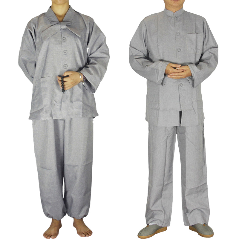 Costume de Temple Shaolin, homme et femme, Robe bouddhiste Zen, Robe de méditation bouddhiste, uniforme, costume de moine